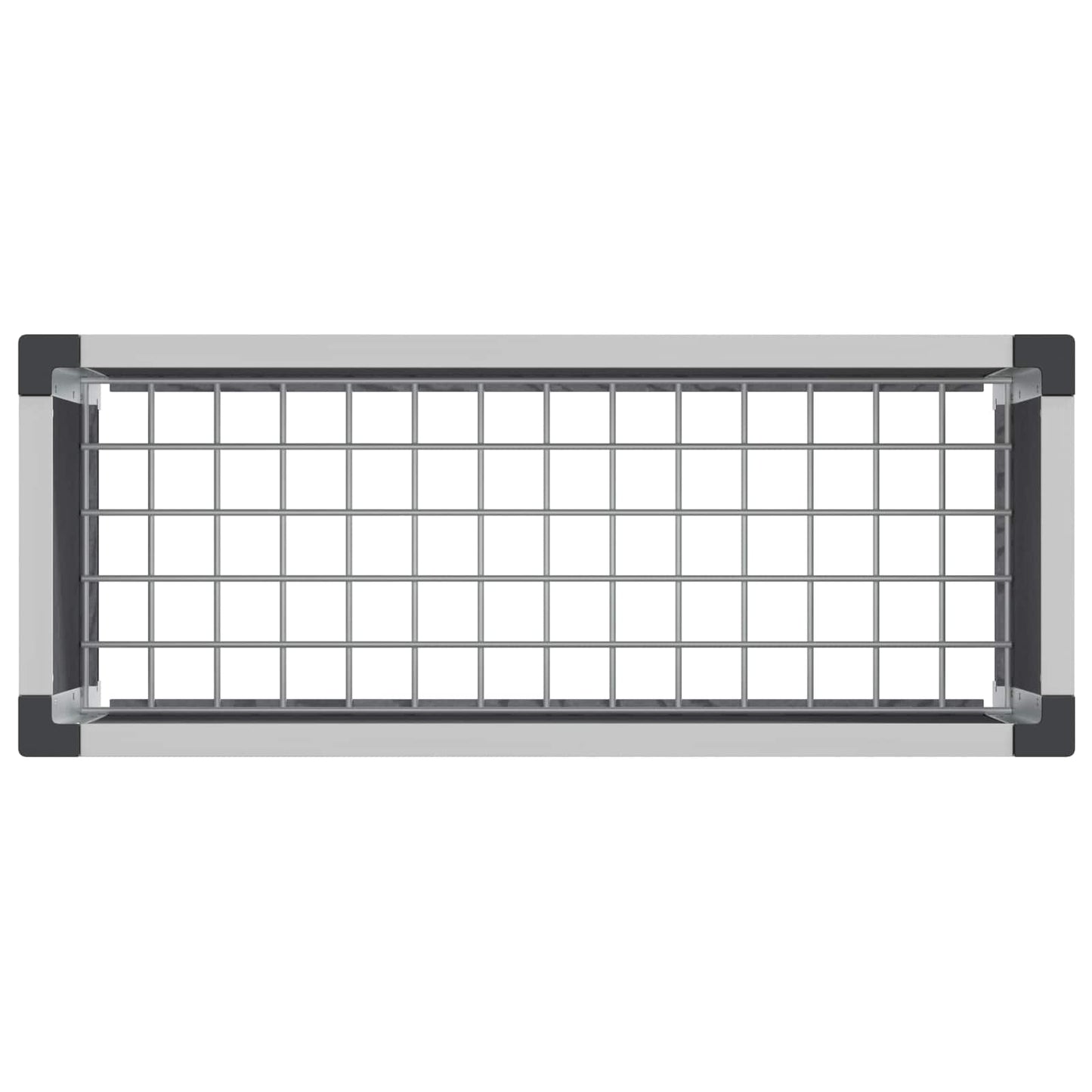 Garden Raised Bed Grey 75 x 30 x 22 cm WPC and Aluminium