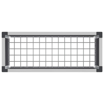 Garden Raised Bed Grey 75 x 30 x 22 cm WPC and Aluminium