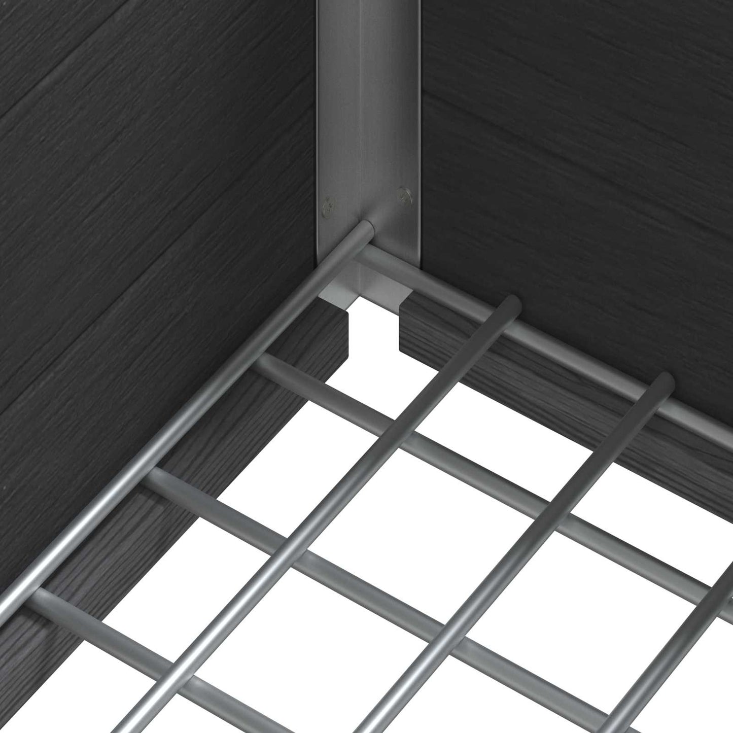 Garden Raised Bed Grey 100 x 30 x 22 cm WPC and Aluminium