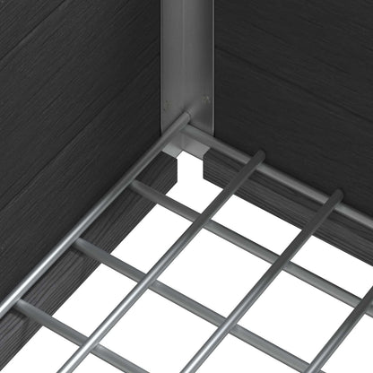 Garden Raised Bed Grey 100 x 30 x 22 cm WPC and Aluminium