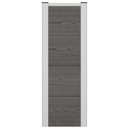 Garden Raised Bed Grey 75 x 30 x 22 cm WPC and Aluminium