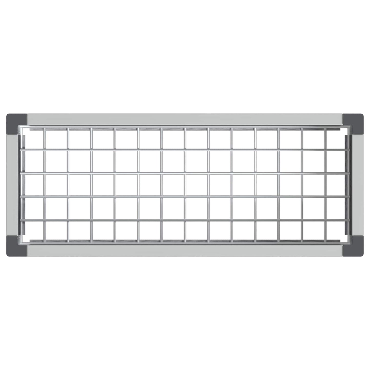 Garden Raised Bed Grey 75 x 30 x 22 cm WPC and Aluminium