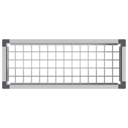 Garden Raised Bed Grey 75 x 30 x 22 cm WPC and Aluminium