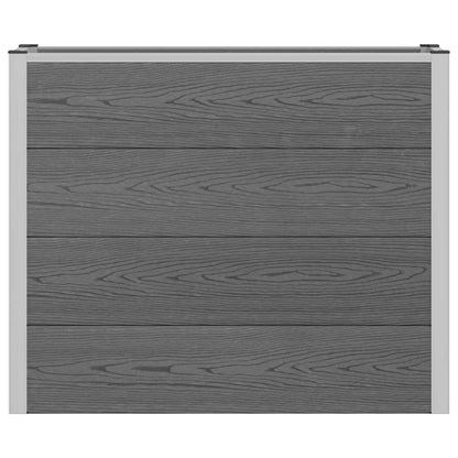 Garden Raised Bed Grey 100 x 30 x 22 cm WPC and Aluminium