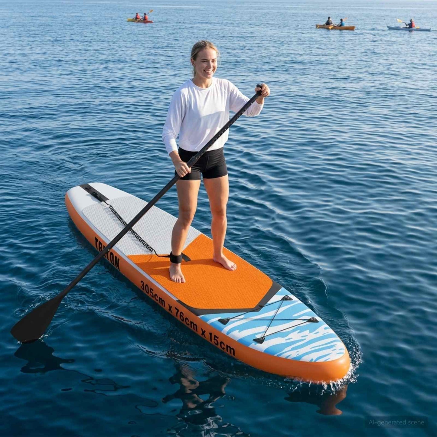 Inflatable Stand Up Paddle Board TRITON 305 x 76 x 15 cm Blue