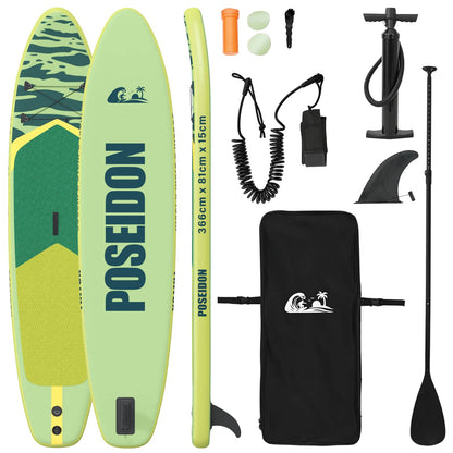 Inflatable Stand Up Paddle Board POSEIDON 366 x 81 x 15 cm for