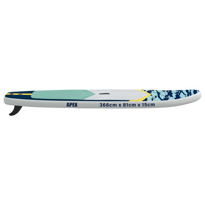 Inflatable Stand Up Paddle Board APEX 366 x 81 x 15 cm Blue for