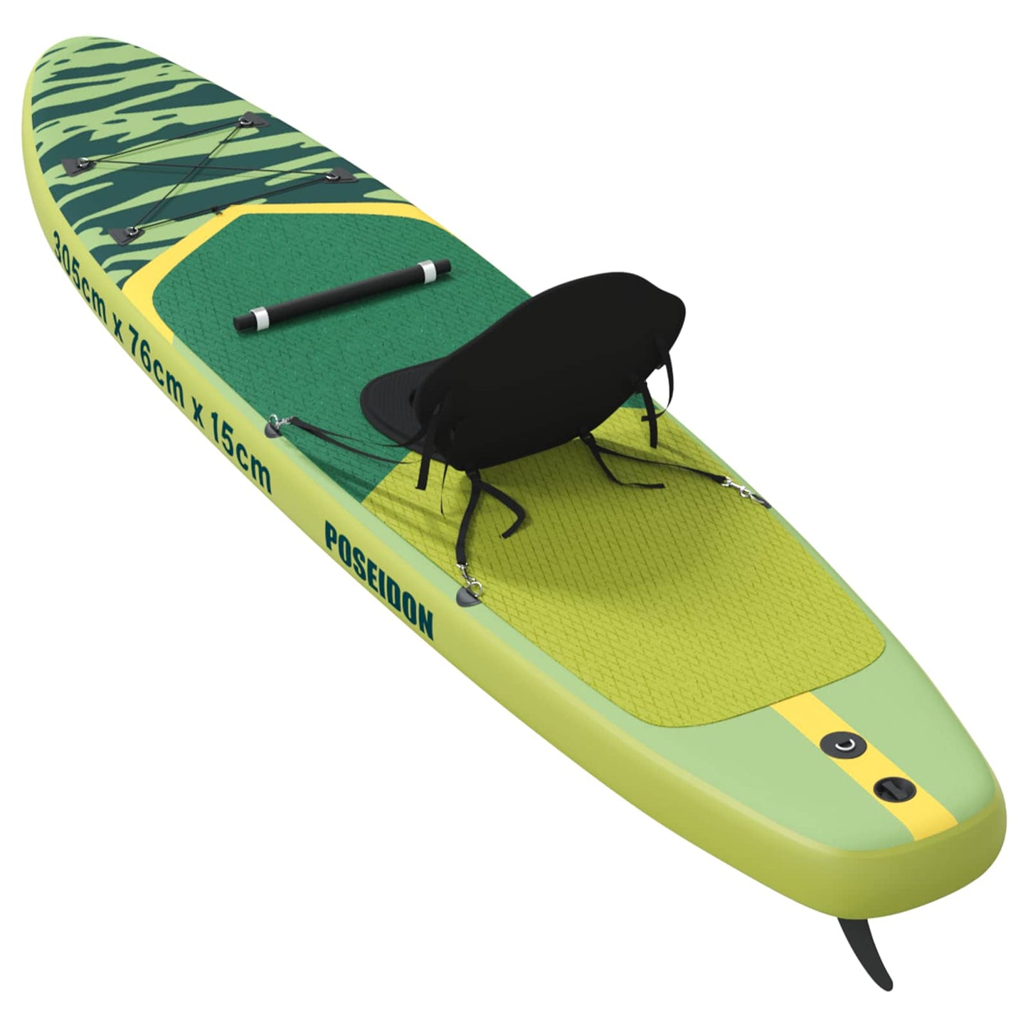 SUP Board with Seat 2-in-1 POSEIDON 305 x 76 x 15 cm Green for