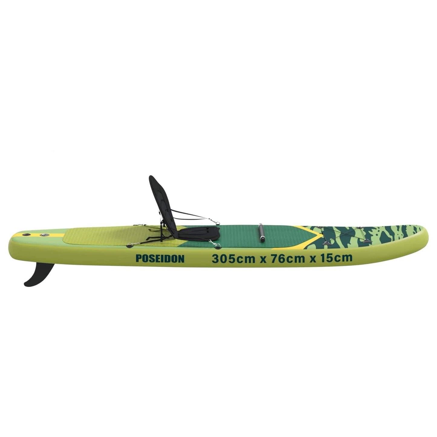 SUP Board with Seat 2-in-1 POSEIDON 305 x 76 x 15 cm Green for
