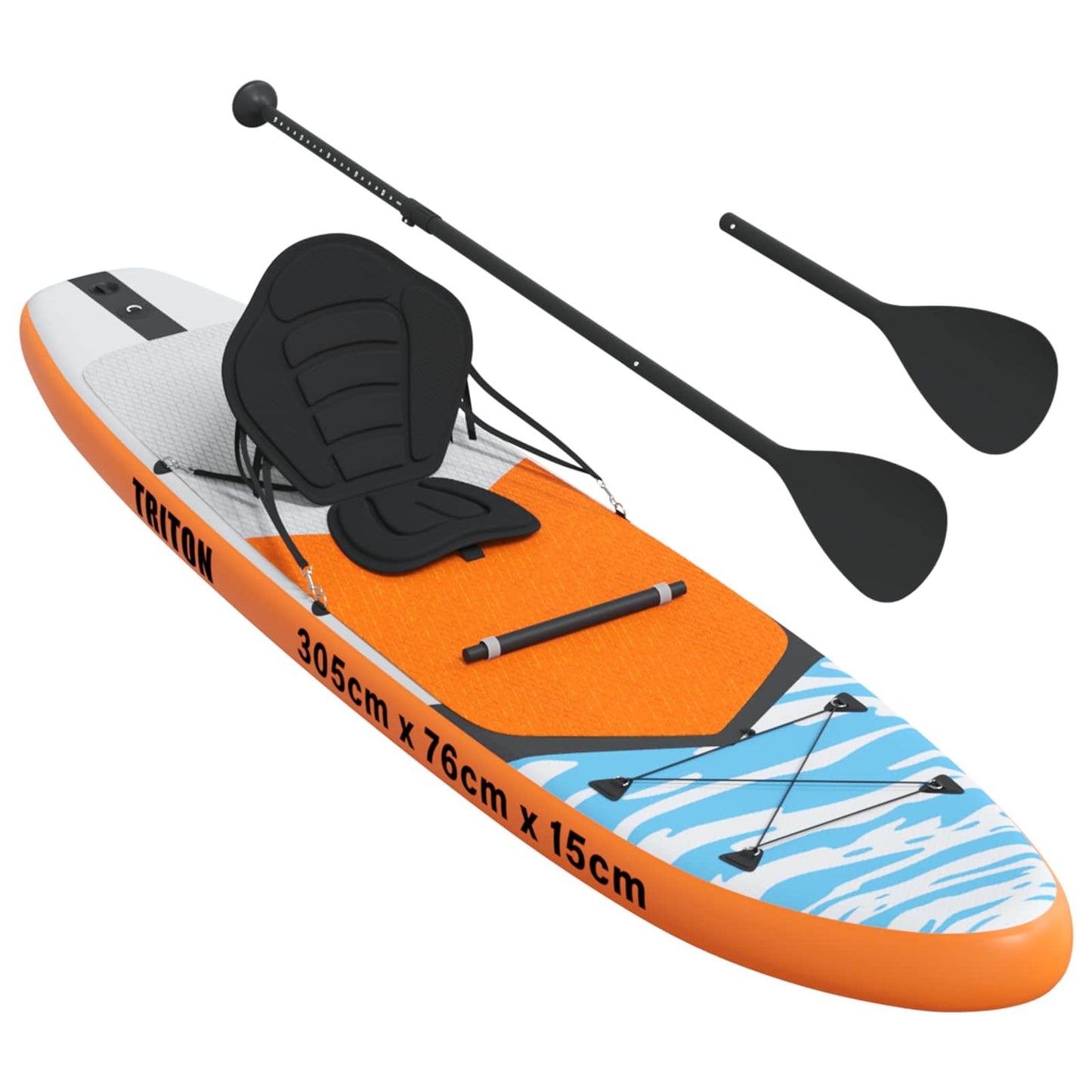 SUP Board with Seat 2-in-1 TRITON 305 x 76 x 15 cm Blue for