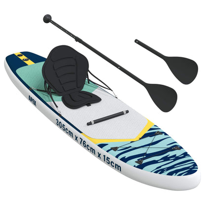 SUP Board with Seat 2-in-1 APEX 305 x 76 x 15 cm Blue for