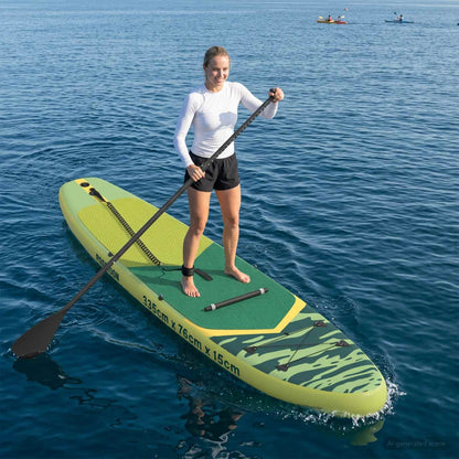 SUP Board with Seat 2-in-1 POSEIDON 335 x 76 x 15 cm Green for