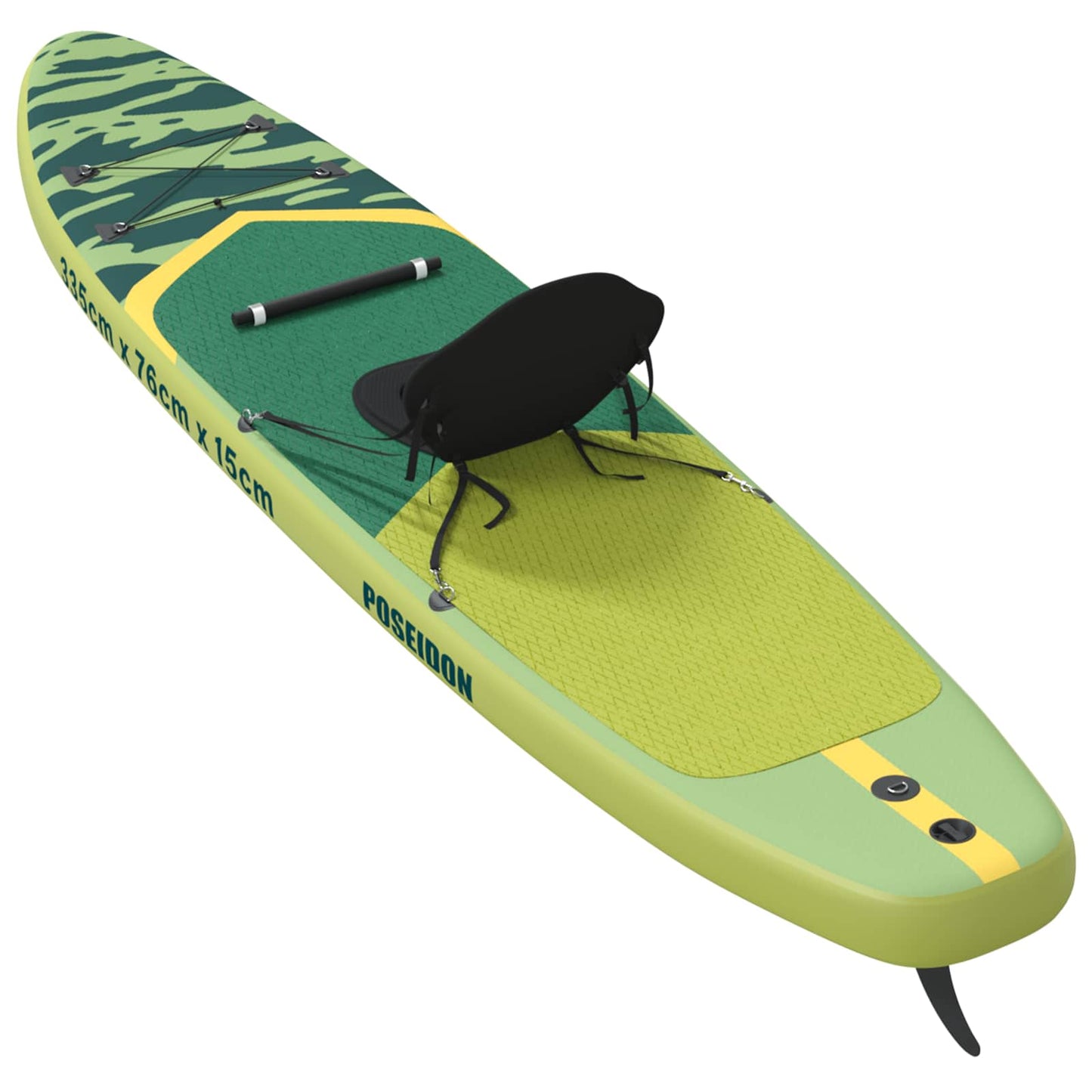 SUP Board with Seat 2-in-1 POSEIDON 335 x 76 x 15 cm Green for