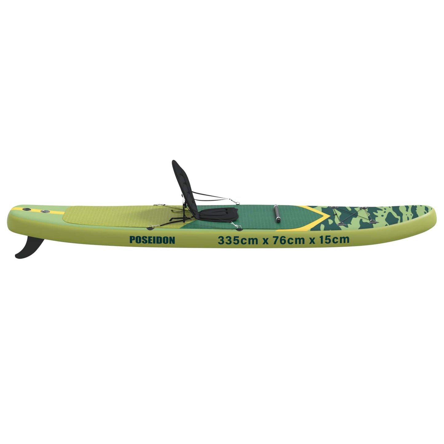 SUP Board with Seat 2-in-1 POSEIDON 335 x 76 x 15 cm Green for