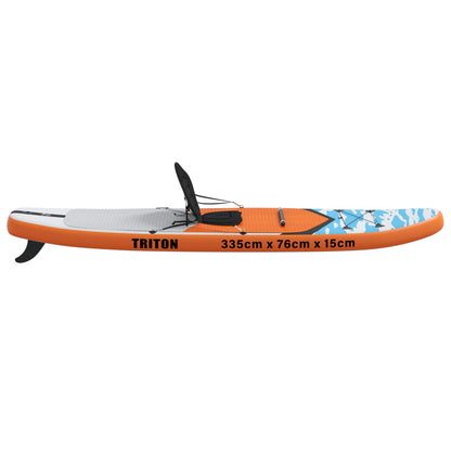 SUP Board with Seat 2-in-1 TRITON 335 x 76 x 15 cm Blue for