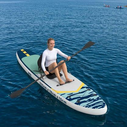 SUP Board with Seat 2-in-1 APEX 335 x 76 x 15 cm Blue for