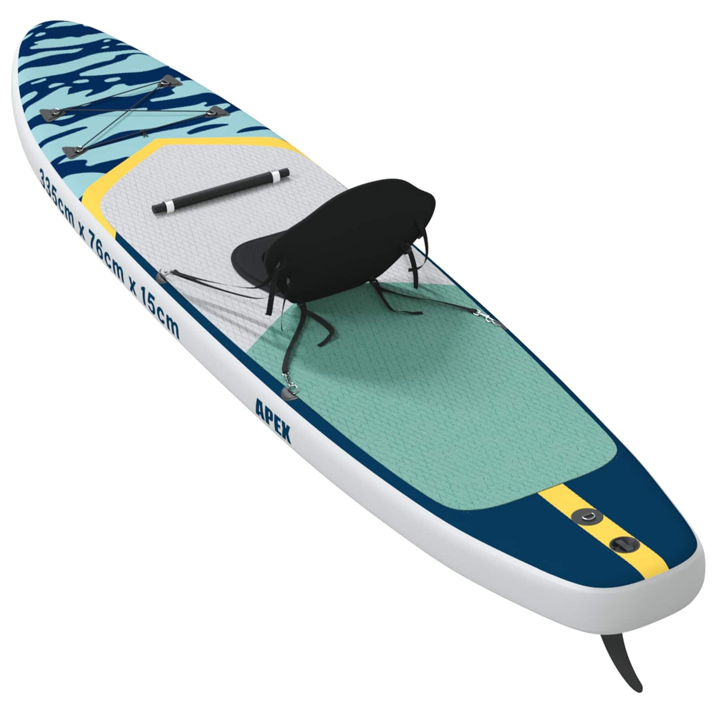 SUP Board with Seat 2-in-1 APEX 335 x 76 x 15 cm Blue for