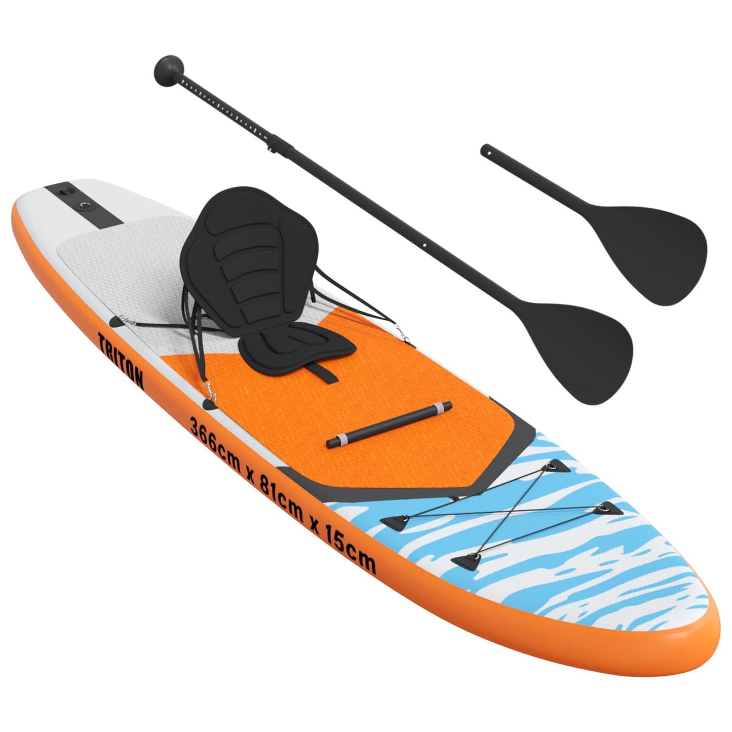 SUP Board with Seat 2-in-1 TRITON 366 x 81 x 15 cm Blue for