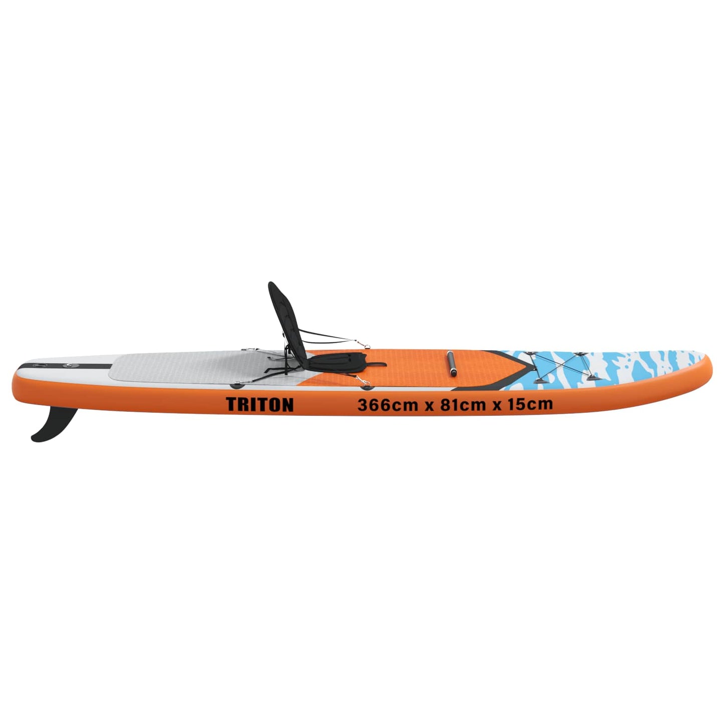 SUP Board with Seat 2-in-1 TRITON 366 x 81 x 15 cm Blue for