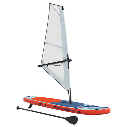 Inflatable SUP Board with Sail SCYLLA 330 x 76 x 15 cm Blue for