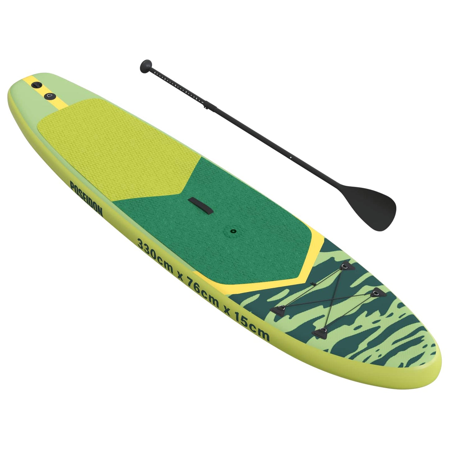 Inflatable SUP Board with Sail POSEIDON 330 x 76 x 15 cm Green
