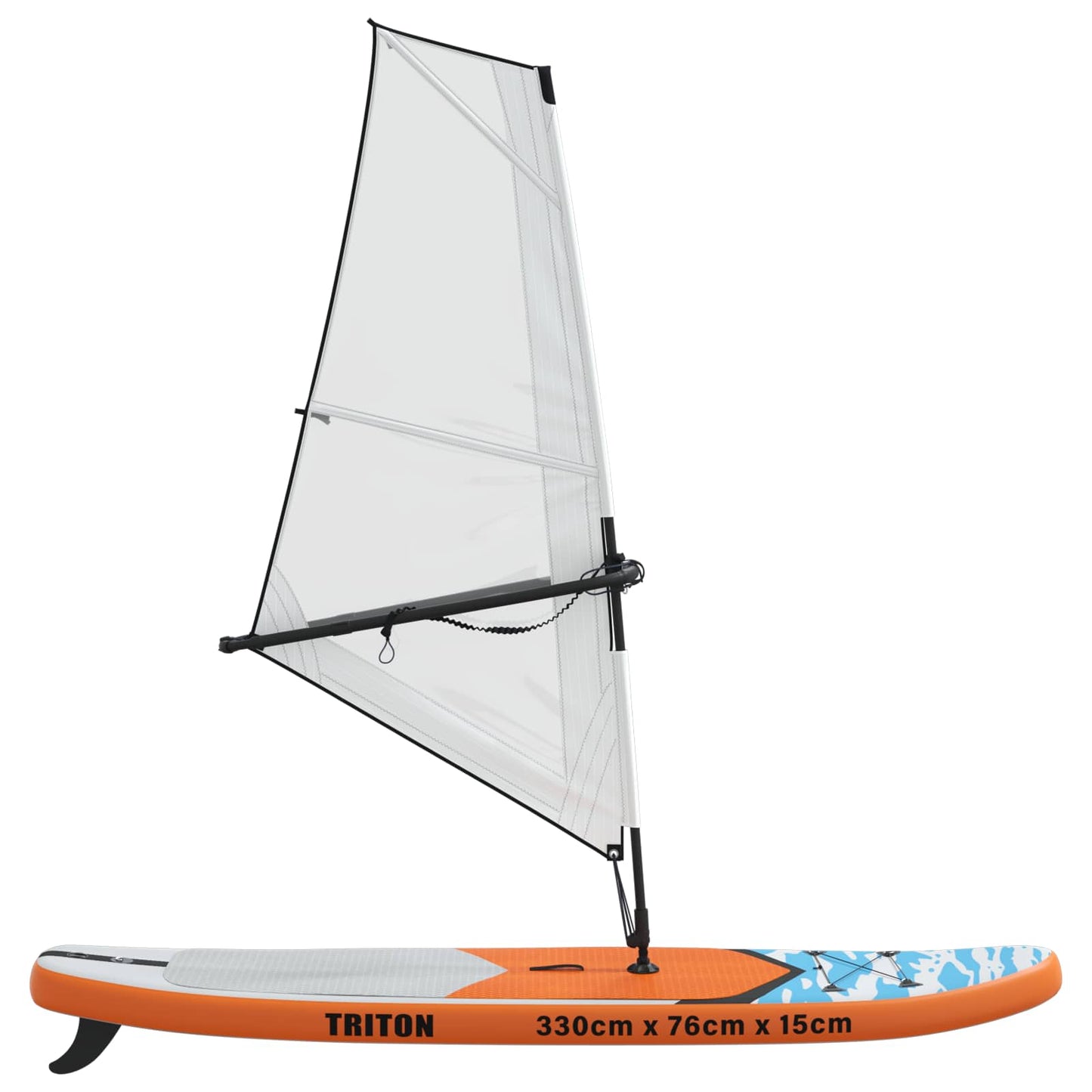 Inflatable SUP Board with Sail TRITON 330 x 76 x 15 cm Blue for