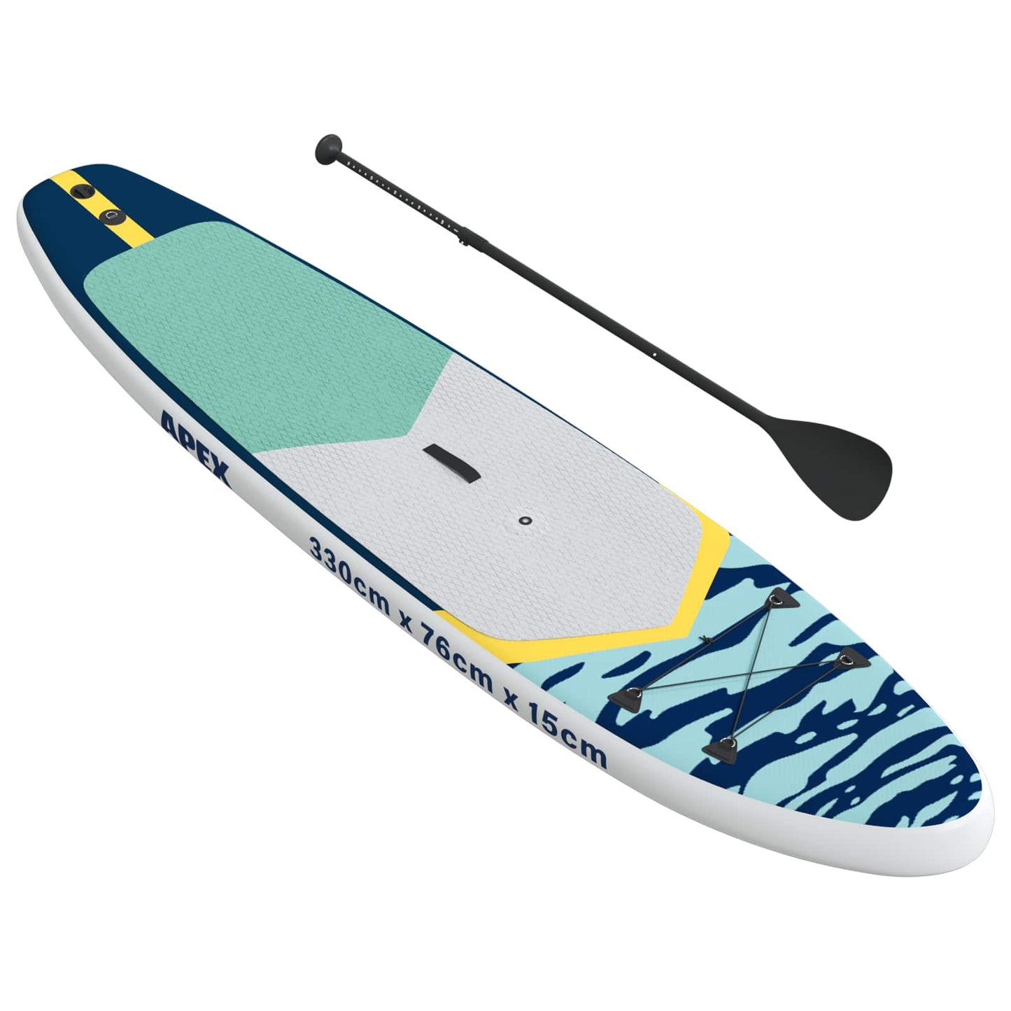 Inflatable SUP Board with Sail APEX 330 x 76 x 15 cm Blue for