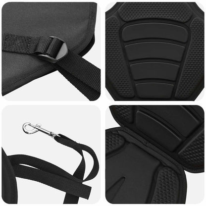Paddle Board Seat 52 x 31 x 45 cm Lyocell Black