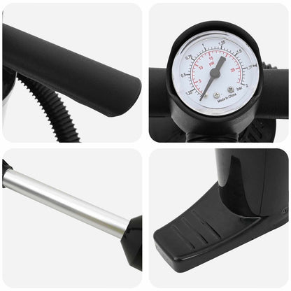 SUP Hand Pump with Gauge Black 24 x 7.5 x 58 cm PP