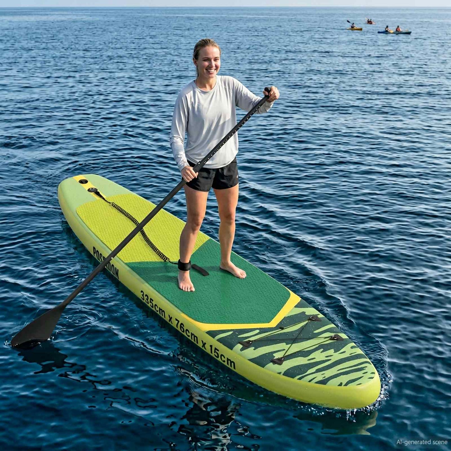 Modern SUP Paddle 203 x 19.5 cm Black