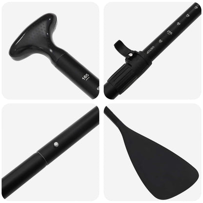 2 in 1 Kayak & SUP Paddle 203 x 19.5 cm Black