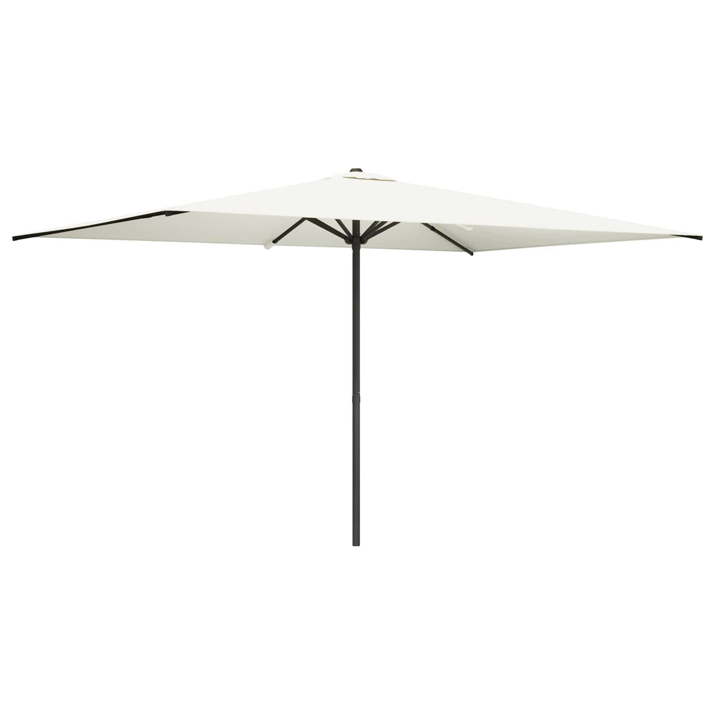Garden Parasol 200 x 300 cm Polyester Rectangular Cream