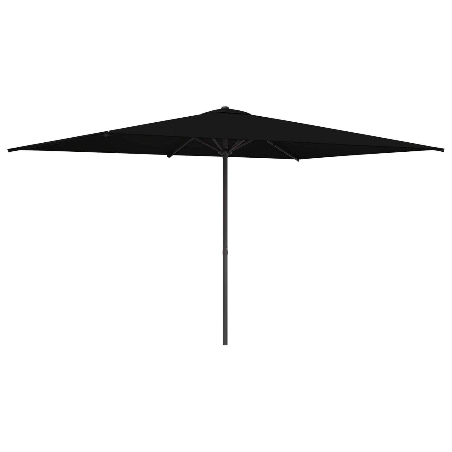 Garden Parasol 200 x 300 cm Polyester Rectangular Black