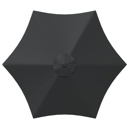 Garden Parasol 230 x 230 cm Polyester Rectangular Anthracite