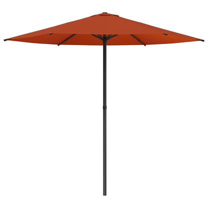 Garden Parasol 230 x 230 cm Polyester Rectangular Terracotta