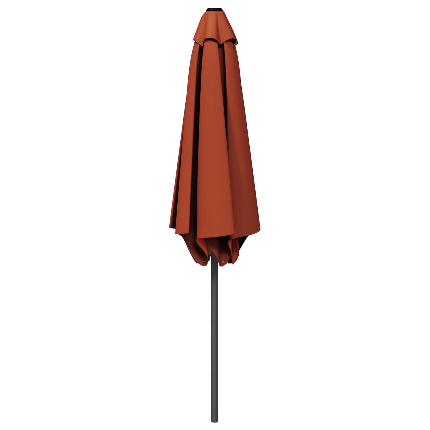 Garden Parasol 230 x 230 cm Polyester Rectangular Terracotta