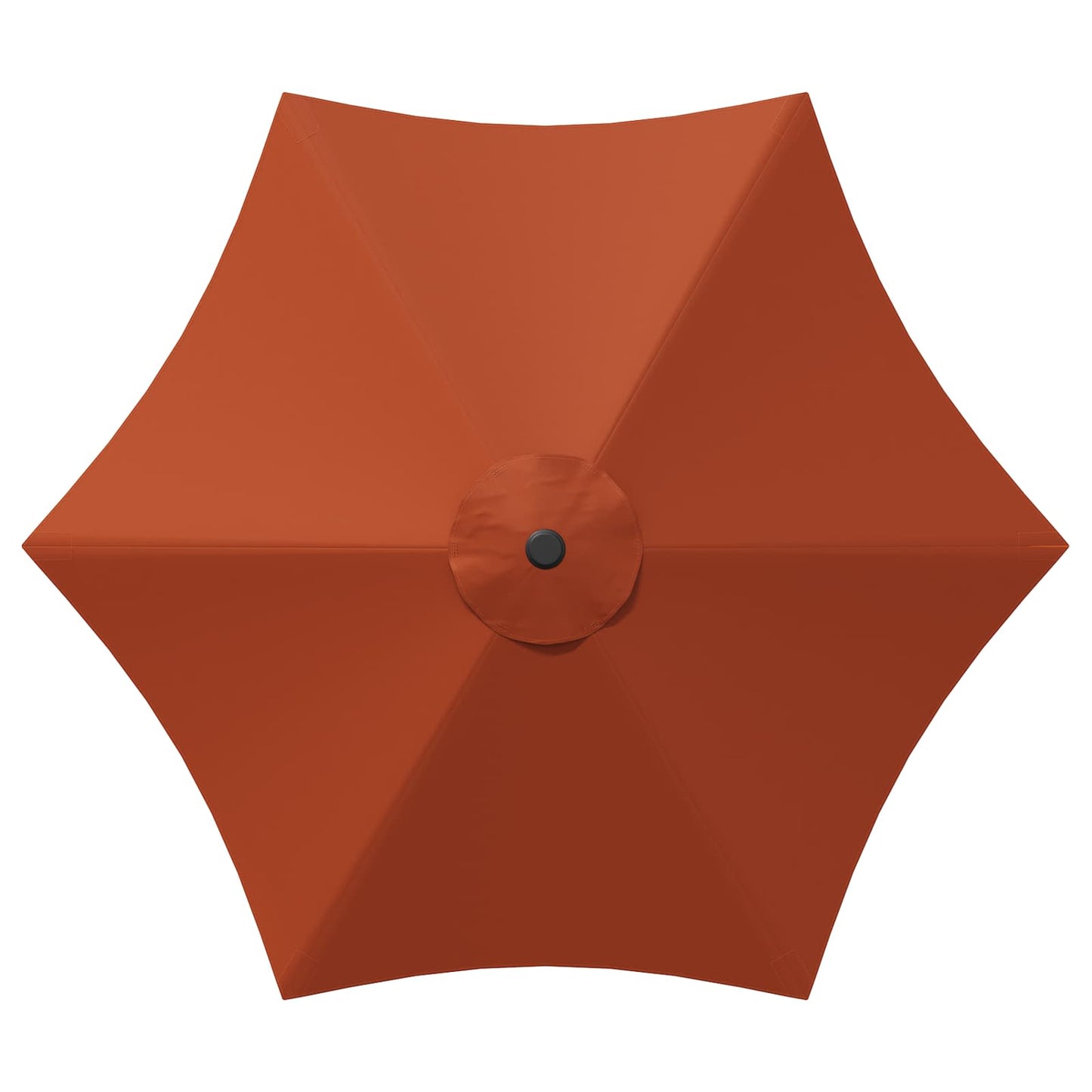Garden Parasol 230 x 230 cm Polyester Rectangular Terracotta