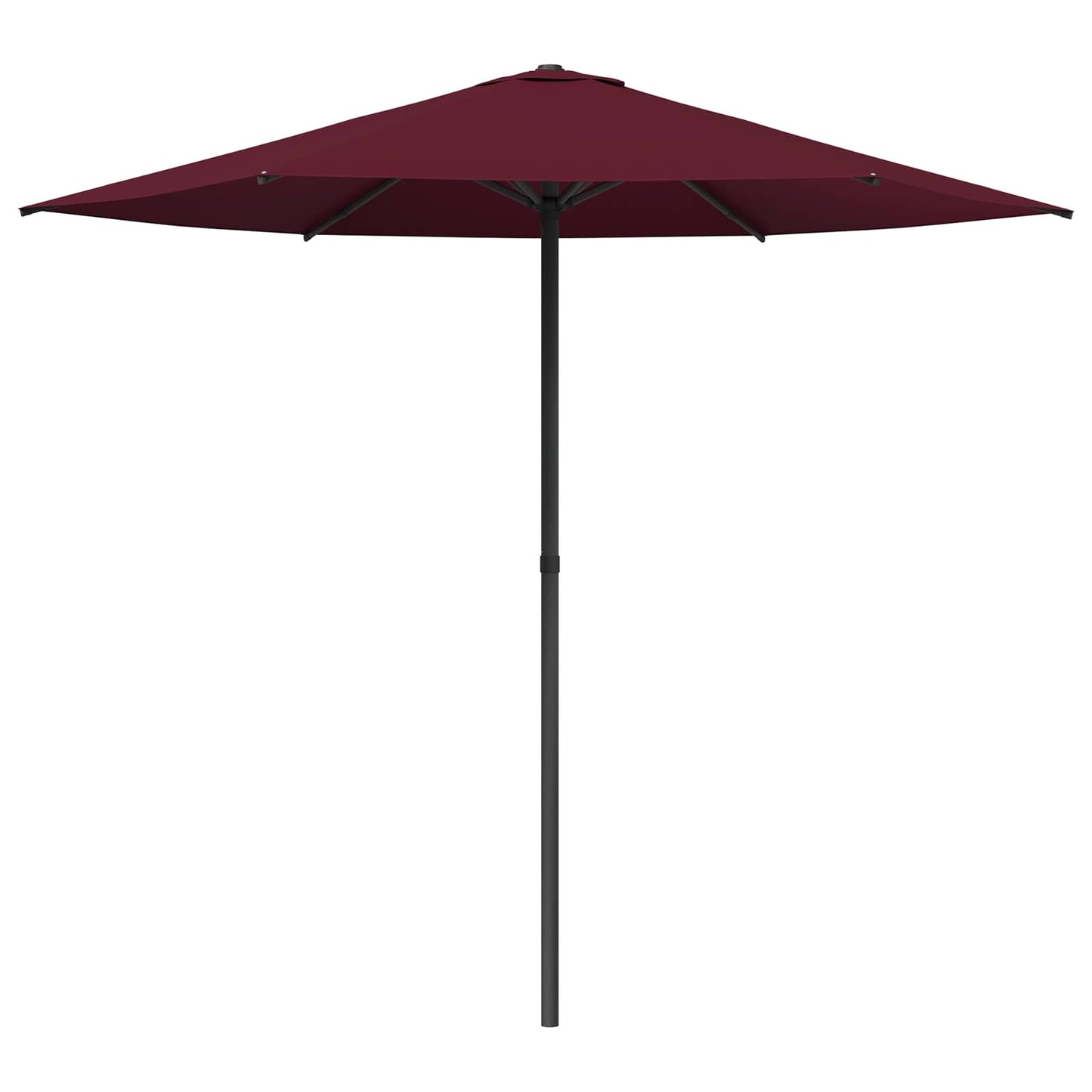 Garden Parasol 230 x 230 cm Polyester Rectangular Bordeaux Red