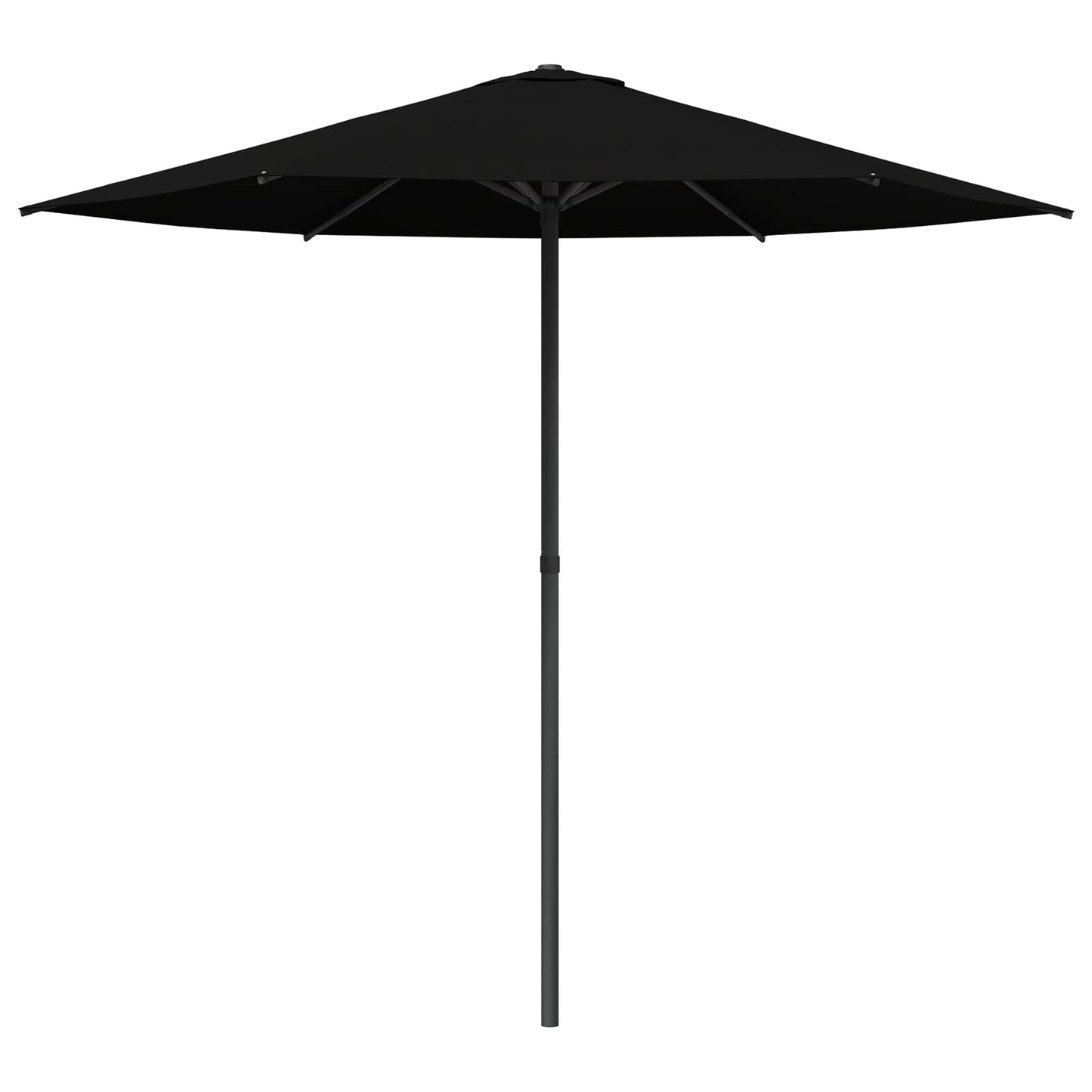 Garden Parasol 230 x 230 cm Polyester Rectangular Black