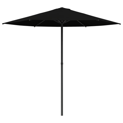 Garden Parasol 230 x 230 cm Polyester Rectangular Black