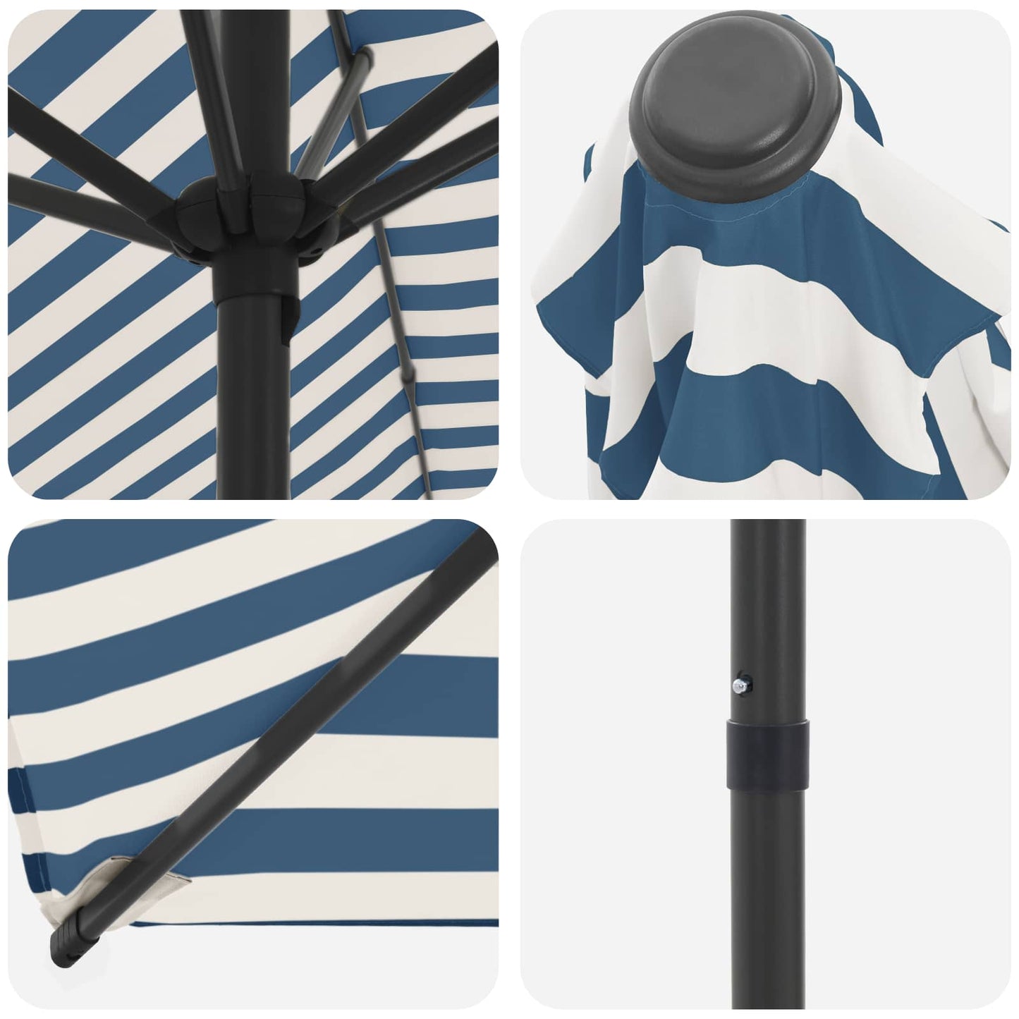 Garden Parasol 230 x 230 cm Polyester Rectangular