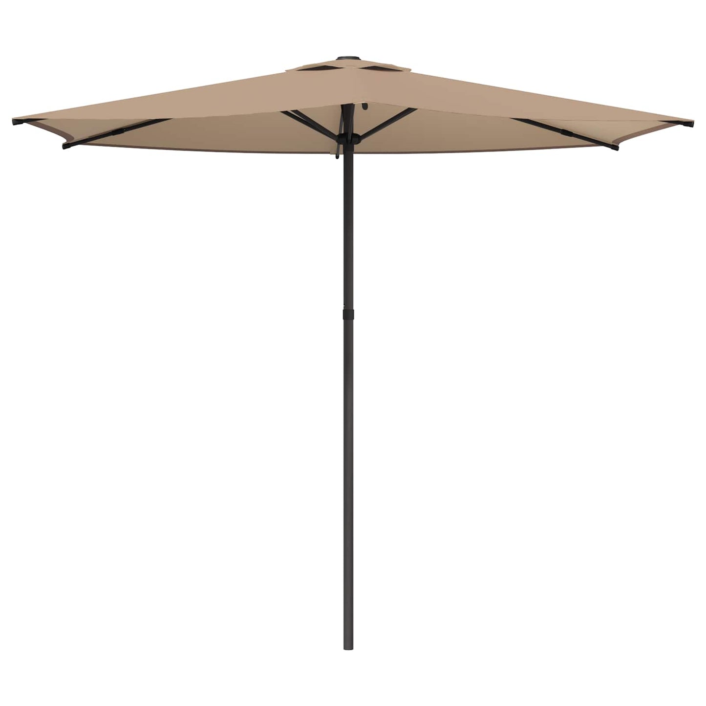 Garden Parasol 270 x 270 cm Polyester Rectangular Taupe