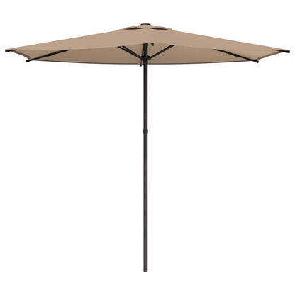 Garden Parasol 270 x 270 cm Polyester Rectangular Taupe