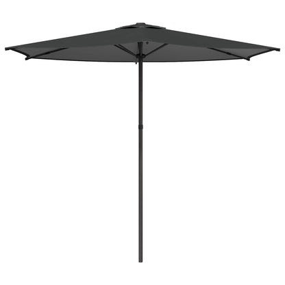 Garden Parasol 270 x 270 cm Polyester Rectangular Anthracite