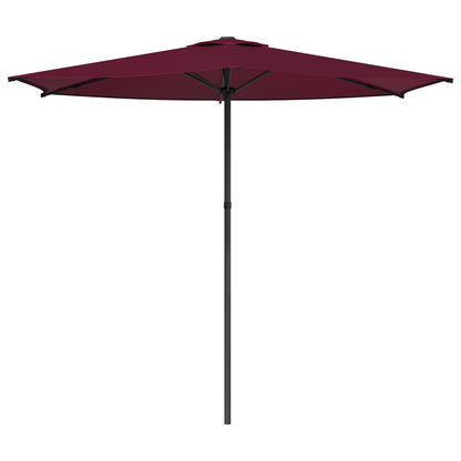 Garden Parasol 270 x 270 cm Polyester Rectangular Bordeaux Red