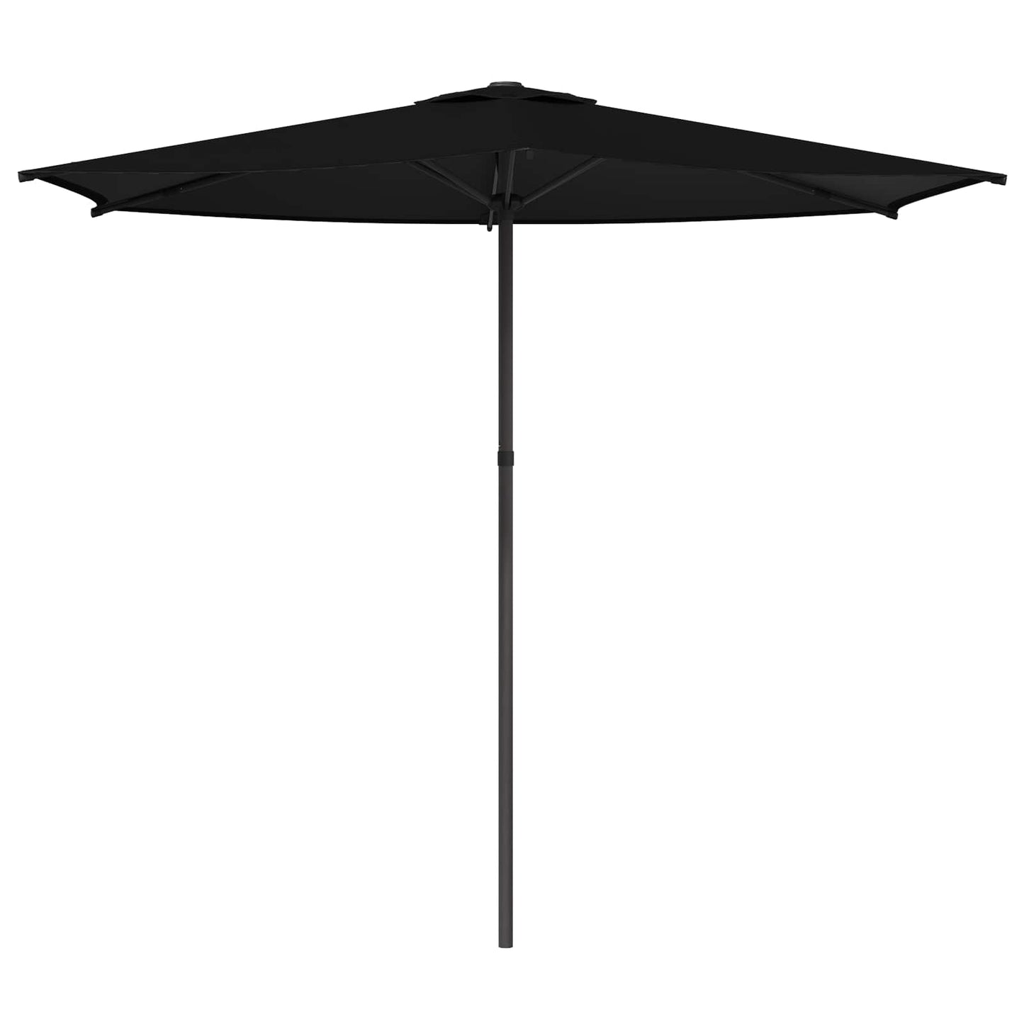 Garden Parasol 270 x 270 cm Polyester Rectangular Black