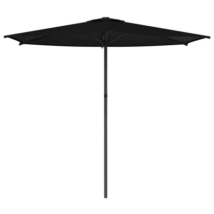 Garden Parasol 270 x 270 cm Polyester Rectangular Black