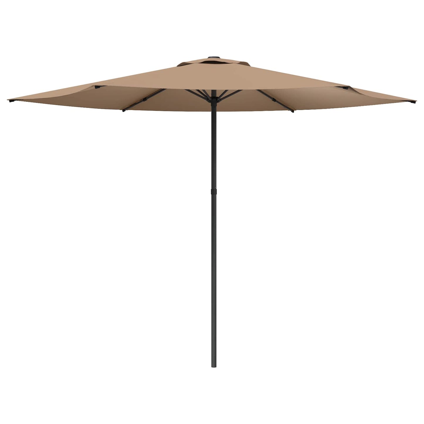 Garden Parasol 300 x 300 cm Polyester Rectangular Taupe