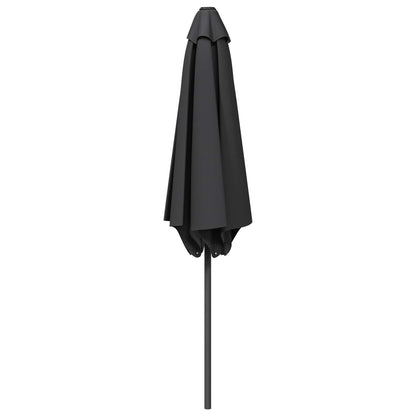 Garden Parasol 300 x 300 cm Polyester Rectangular Anthracite