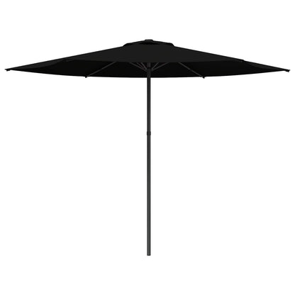Garden Parasol 300 x 300 cm Polyester Rectangular Black